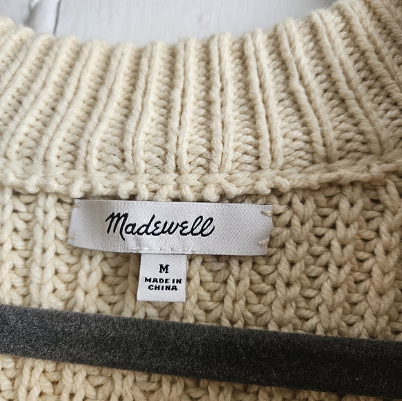 Madewell Rib Raglan Sleeve Cardigan - Picture 5 of 6